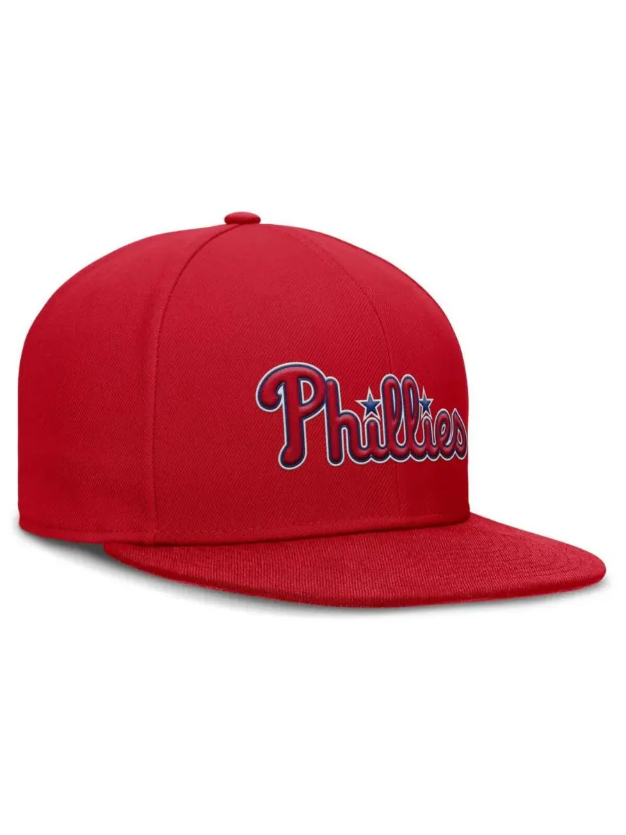 Nike Мужская красная бейсболка Philadelphia Phillies True Performance Fitted Hat — изображение 3 из 4, красный