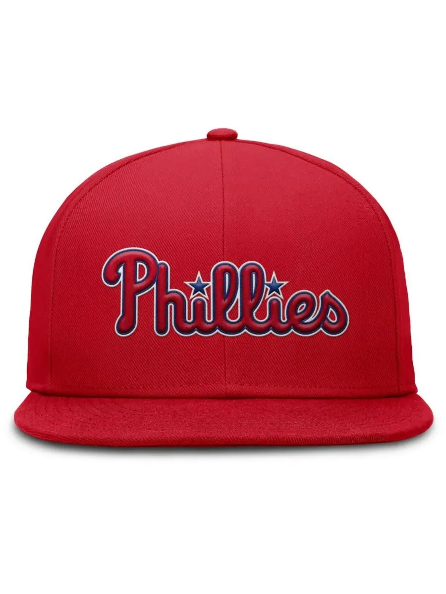 Nike Мужская красная бейсболка Philadelphia Phillies True Performance Fitted Hat — изображение 4 из 4, красный