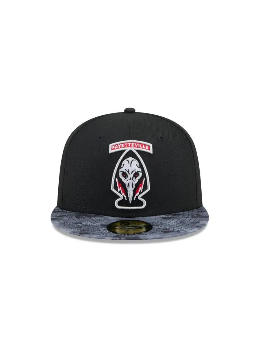 New Era Мужская черная кепка Fayetteville Woodpeckers Theme Nights 59FIFTY — изображение 2 из 4, черный