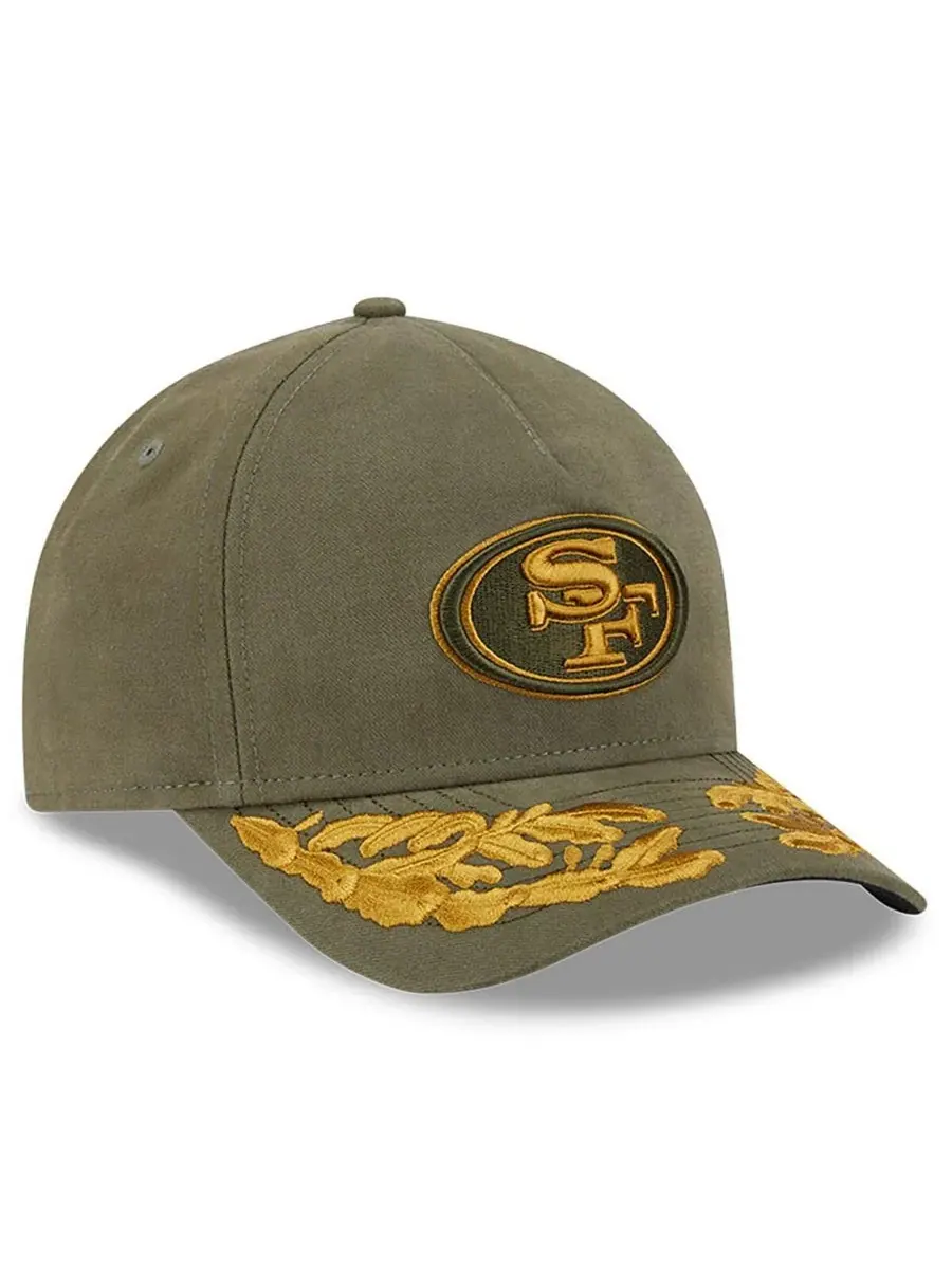 New Era Мужская регулируемая кепка Alpha Industries оливкового цвета с логотипом San Francisco — изображение 3 из 4