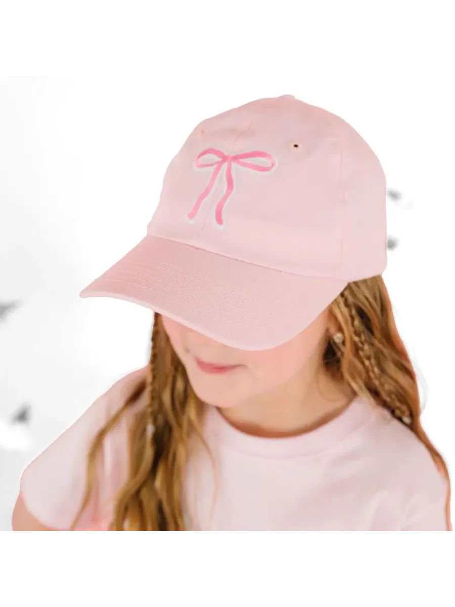 Детская бейсболка с вышитым бантом Sweet Wink — изображение 3 из 6, розовый