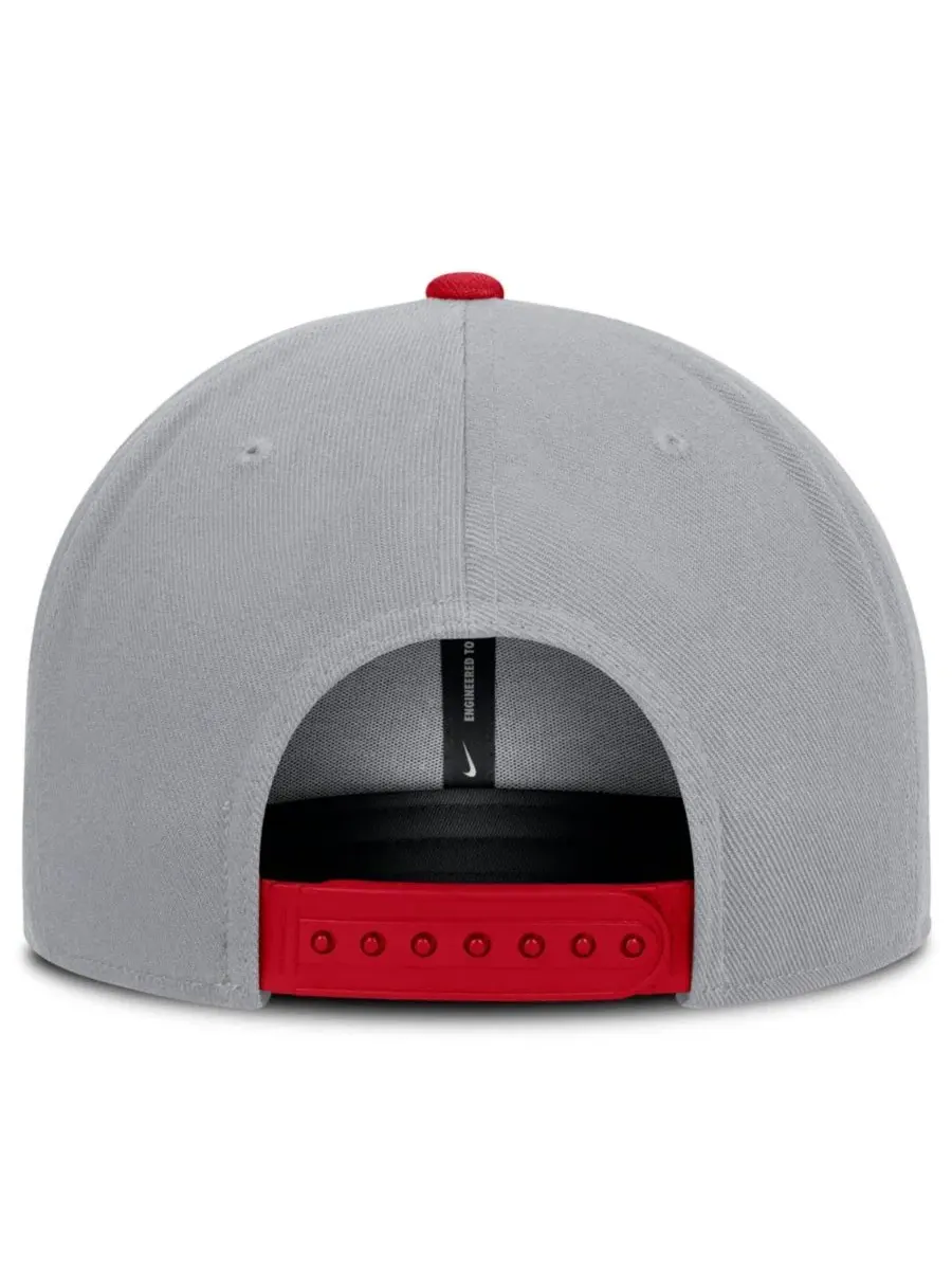 Кепка-снэпбек Philadelphia Phillies Primetime Pro Dri-FIT Nike — изображение 4 из 4, серый красный