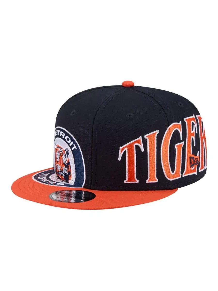 Кепка с высокой тульей, с вышивкой, Detroit Tigers New Era — изображение 1 из 4, темно-синий оранжевый