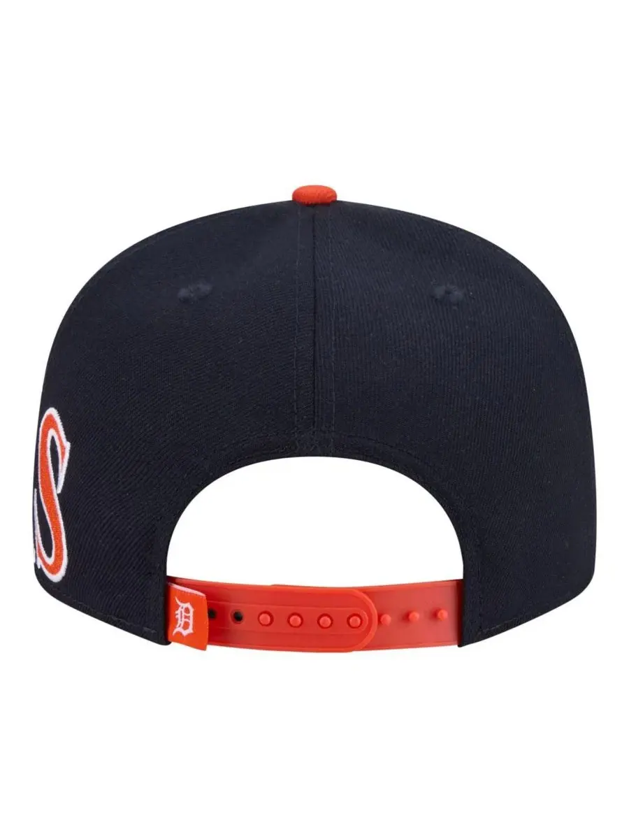 Кепка с высокой тульей, с вышивкой, Detroit Tigers New Era — изображение 2 из 4, темно-синий оранжевый