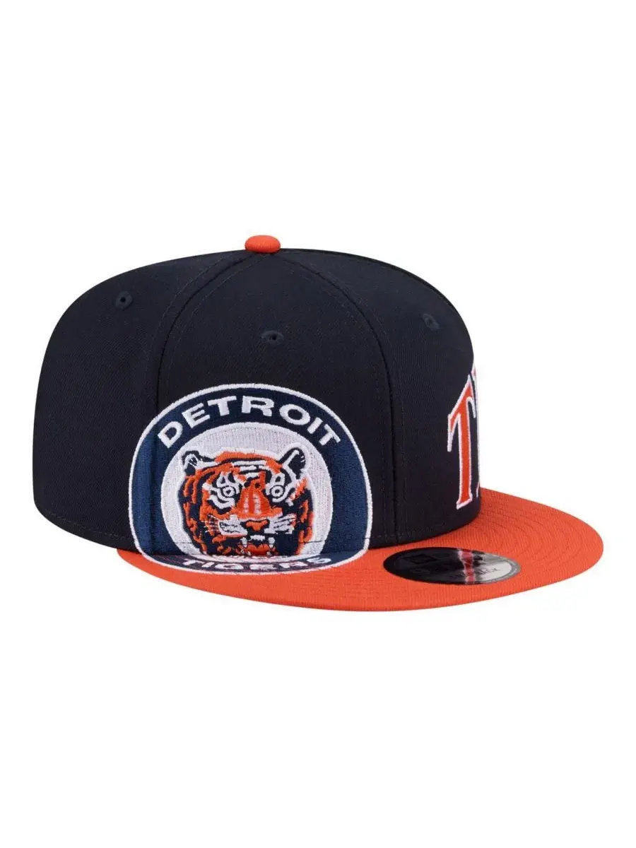 Кепка с высокой тульей, с вышивкой, Detroit Tigers New Era — изображение 3 из 4, темно-синий оранжевый