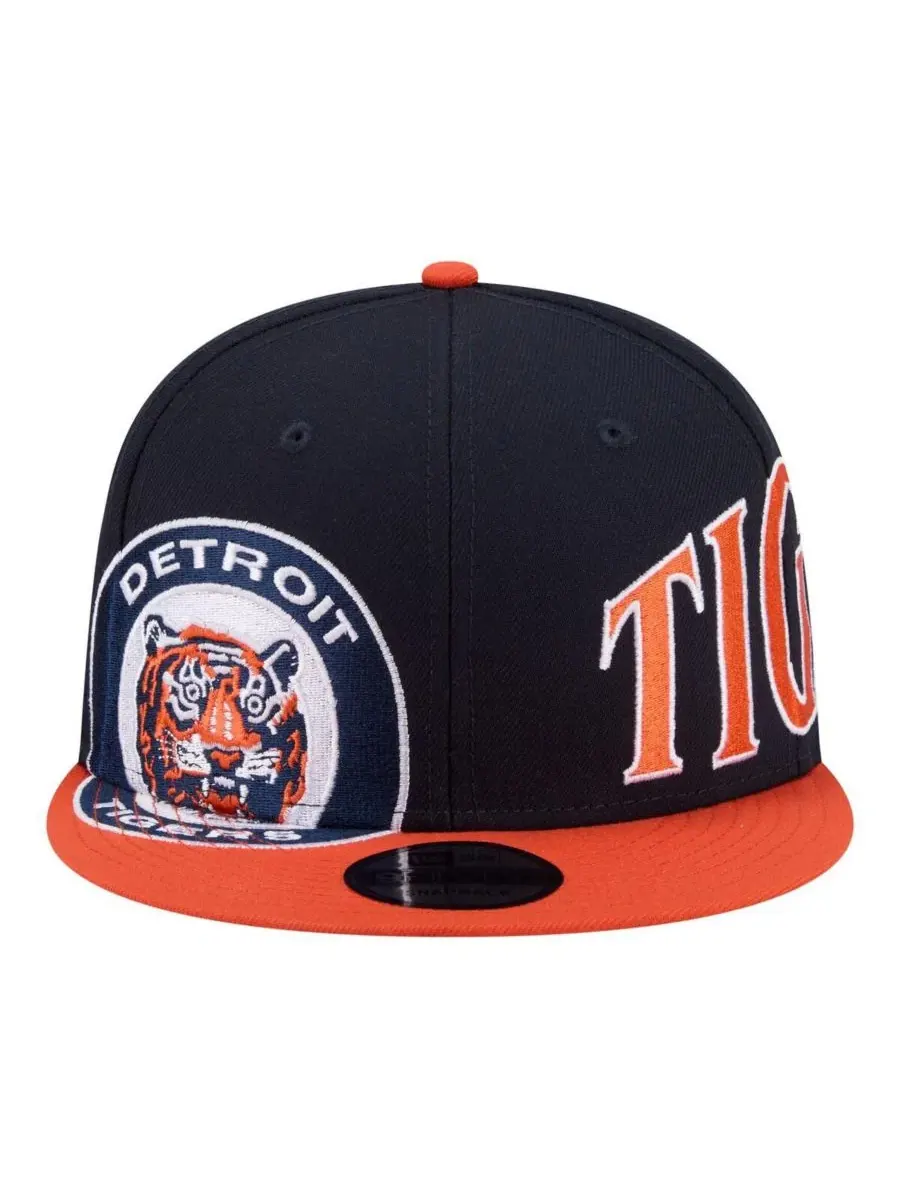 Кепка с высокой тульей, с вышивкой, Detroit Tigers New Era — изображение 4 из 4, темно-синий оранжевый