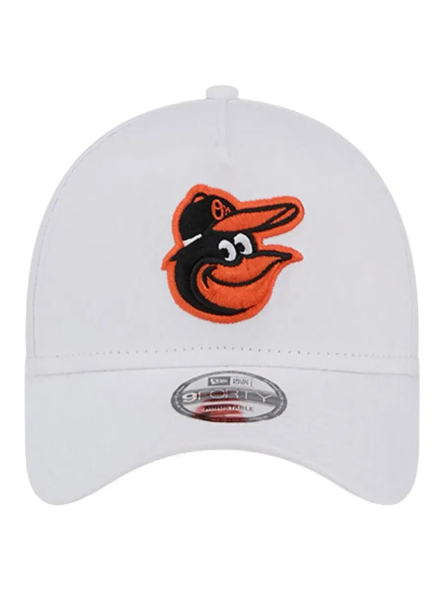 Кепка с вышитым принтом Baltimore Orioles TC A-Frame 9FORTY New Era — изображение 3 из 4, белый