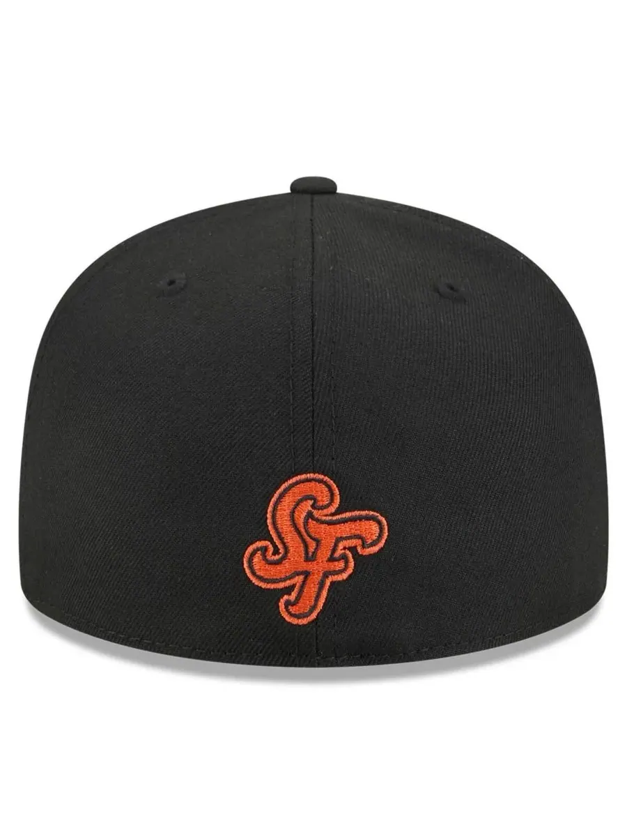 New Era Мужская черная бейсболка San Francisco Giants 2025 City Connect Wordmark 59FIFTY — изображение 2 из 4, черный