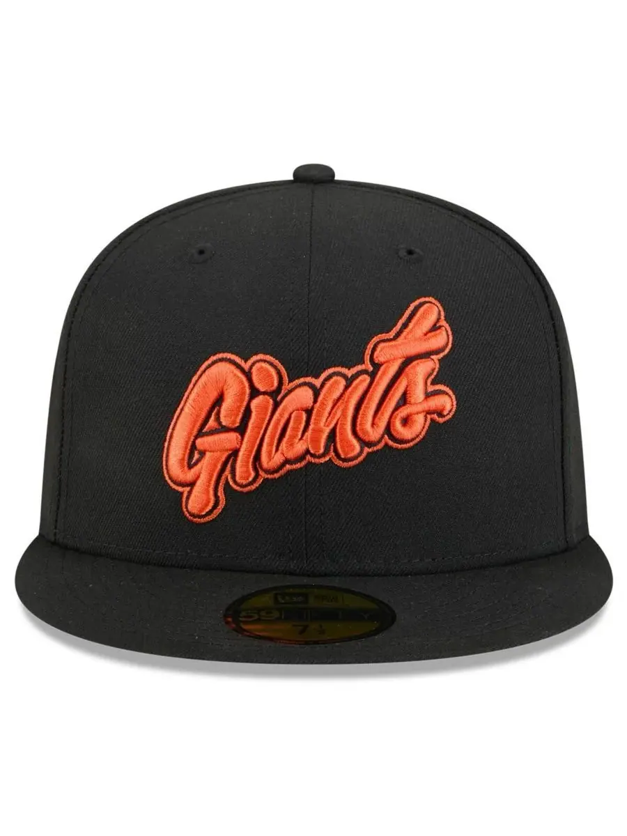New Era Мужская черная бейсболка San Francisco Giants 2025 City Connect Wordmark 59FIFTY — изображение 4 из 4, черный