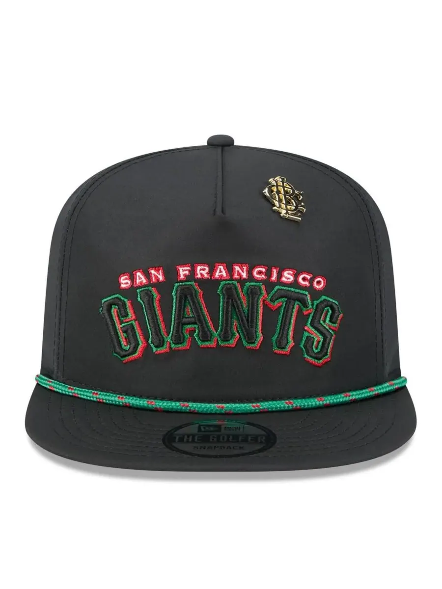 New Era Мужская черная бейсболка San Francisco Giants 2025 Big League Chew Golfer Snapback — изображение 2 из 4, черный