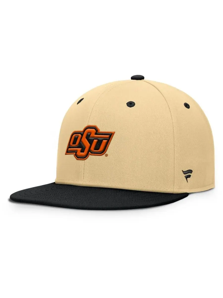 Fanatics Мужская бейсболка Balance Fitted цвета хаки/черный с символикой команды Oklahoma State — изображение 1 из 4