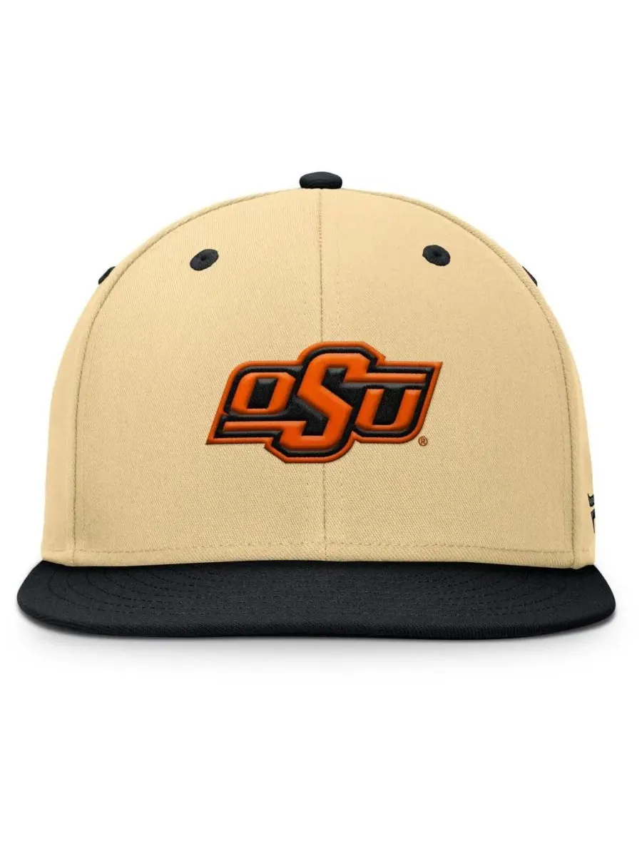 Fanatics Мужская бейсболка Balance Fitted цвета хаки/черный с символикой команды Oklahoma State — изображение 2 из 4
