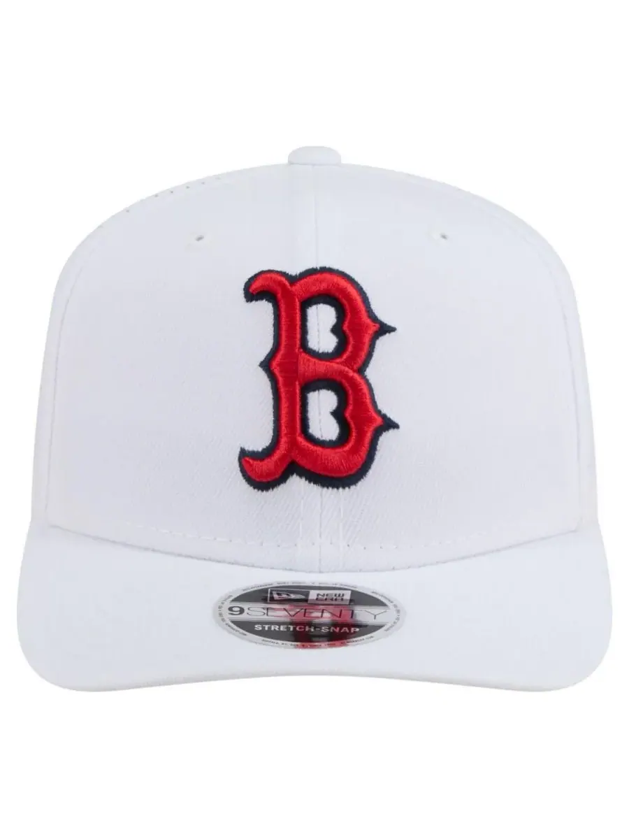 New Era Мужская белая регулируемая кепка Boston Red Sox COOLERA 9SEVENTY — изображение 4 из 4, белый
