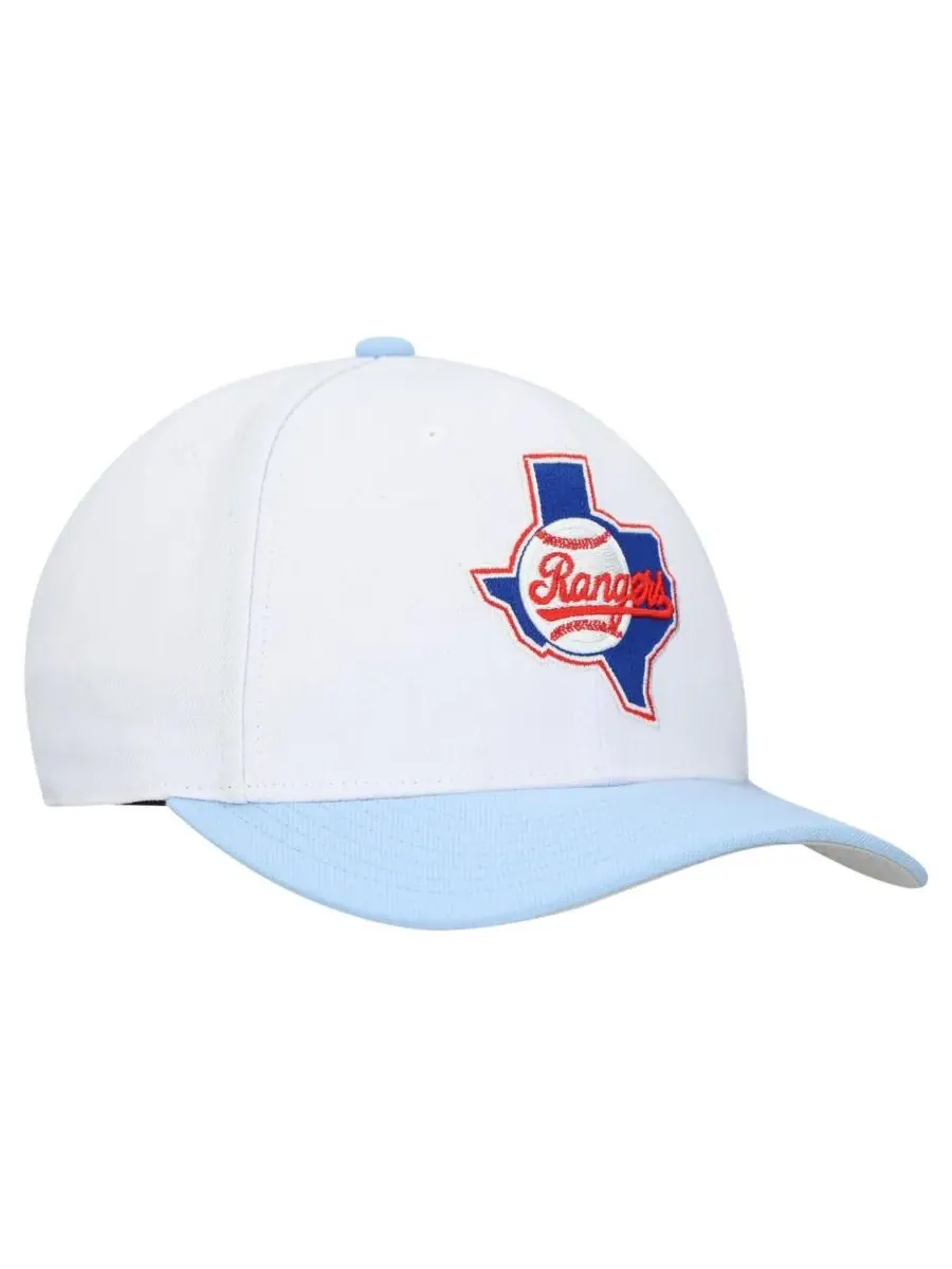 Mitchell & Ness Мужская и женская серая регулируемая бейсболка Texas Rangers Basic Coop Pro — изображение 3 из 4, серый