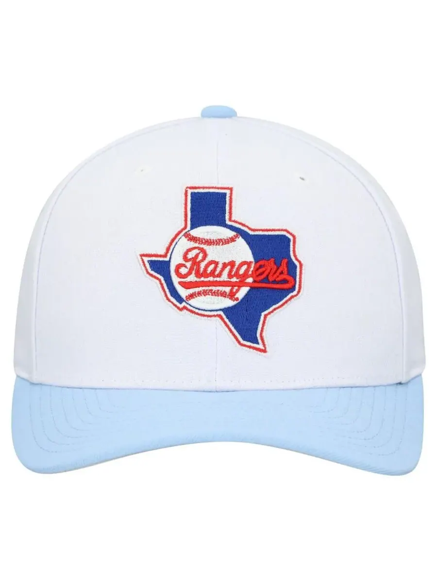 Mitchell & Ness Мужская и женская серая регулируемая бейсболка Texas Rangers Basic Coop Pro — изображение 4 из 4, серый