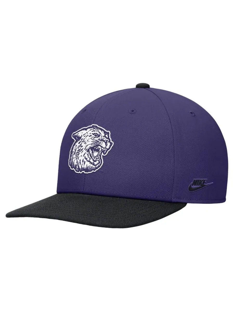 Nike Мужская фиолетовая винтажная кепка Kansas State Wildcats с регулируемой застежкой — изображение 1 из 2, фиолетовый