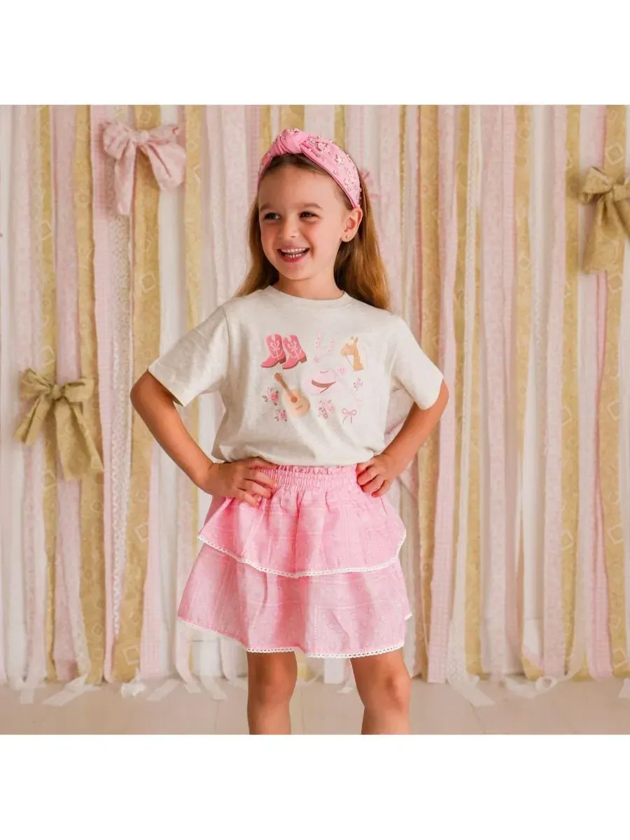 Повязка на голову с камнями Cowgirl Cutie Western Gemstone Sweet Wink — изображение 4 из 5, розовый