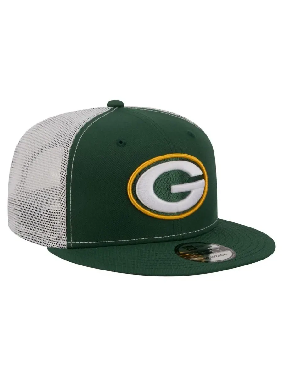 Кепка-снапбек New Era Core Team 9FIFTY с вышитым логотипом Green Bay Packers — изображение 3 из 5, зеленый