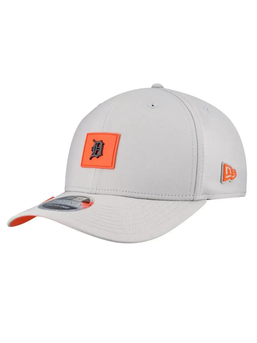Бейсболка с козырьком Detroit Tigers 2026 Clubhouse 9SEVENTY New Era — изображение 1 из 4, серый