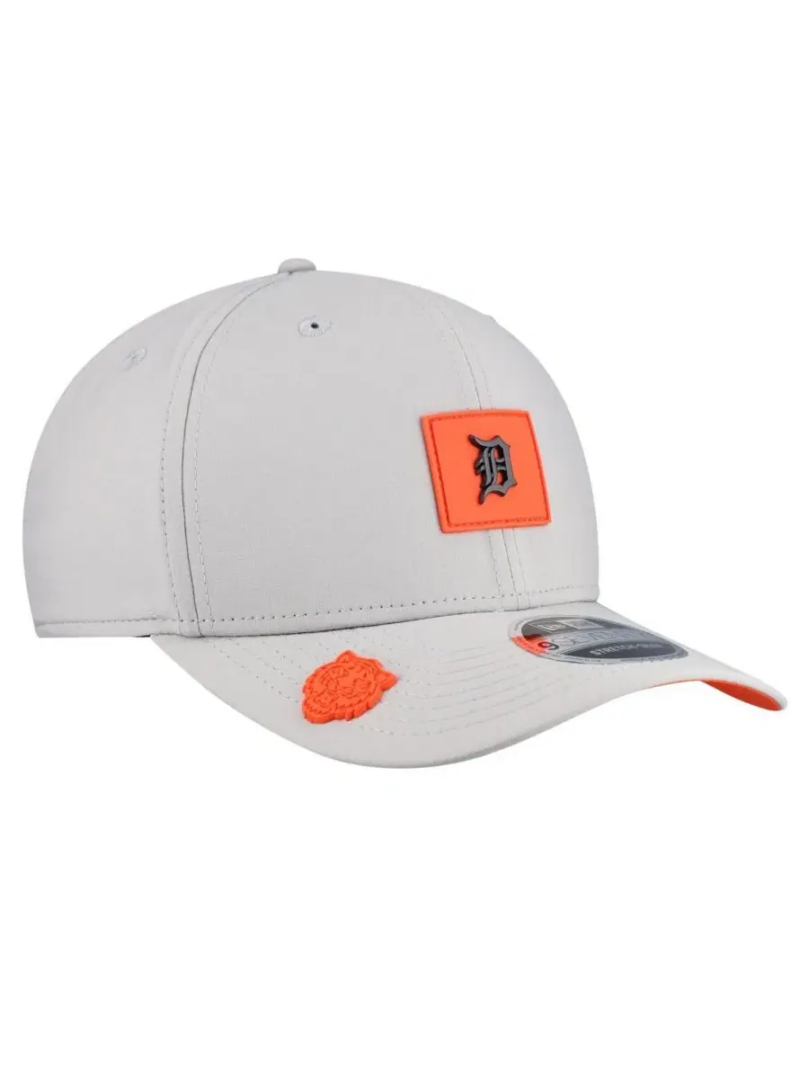 Бейсболка с козырьком Detroit Tigers 2026 Clubhouse 9SEVENTY New Era — изображение 3 из 4, серый