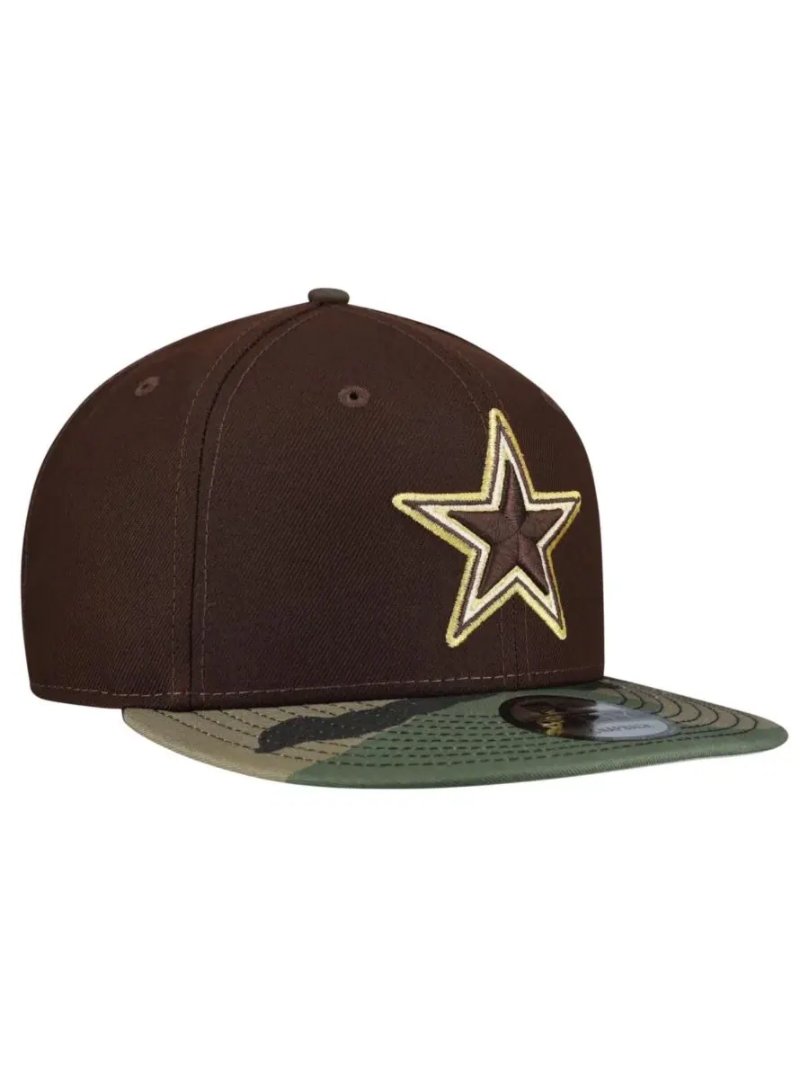 Кепка-снапбек с принтом Burnt Wood Camo New Era — изображение 4 из 5, коричневый