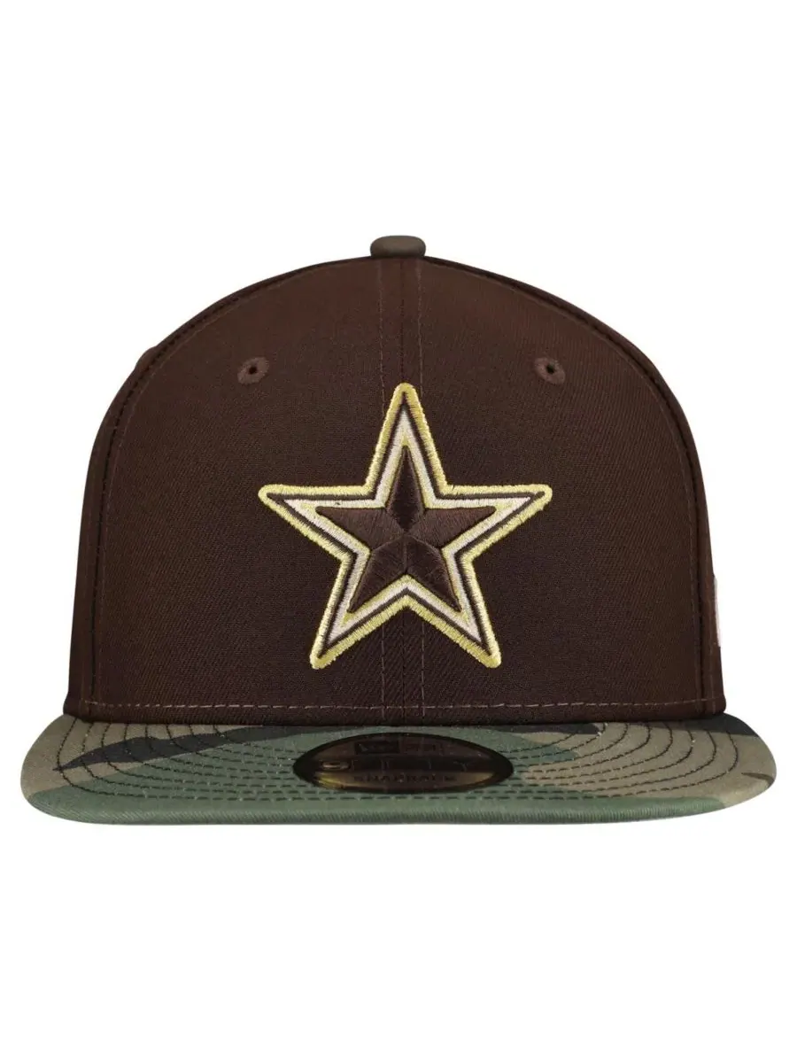 Кепка-снапбек с принтом Burnt Wood Camo New Era — изображение 5 из 5, коричневый