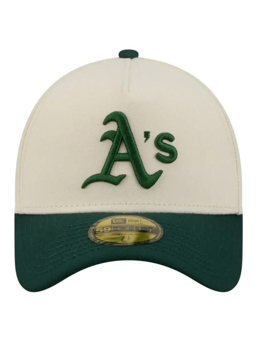 Бейсболка New Era Athletics Chrome A-Frame 59FORTY — изображение 5 из 5, зеленый