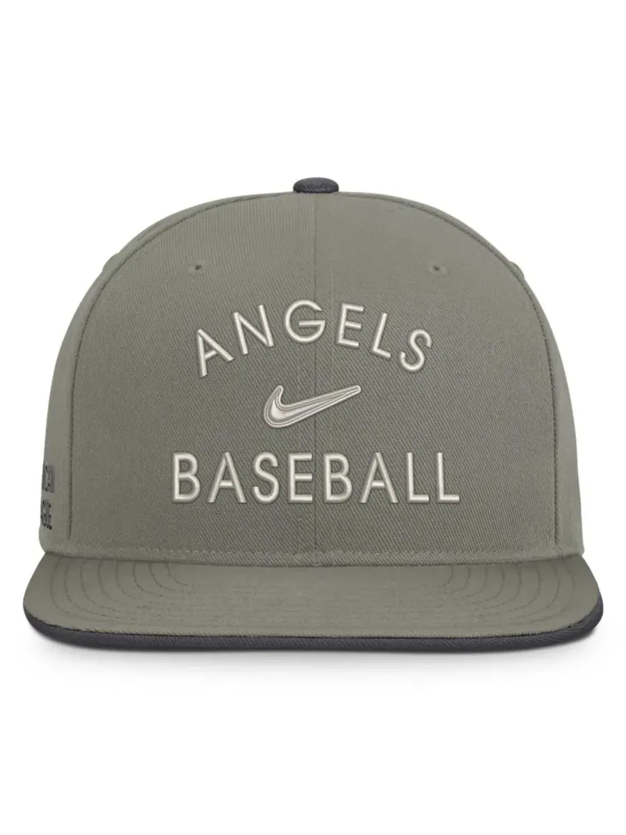Кепка-снапбек Nike Pro Dri-FIT Los Angeles Angels — изображение 2 из 4, серый