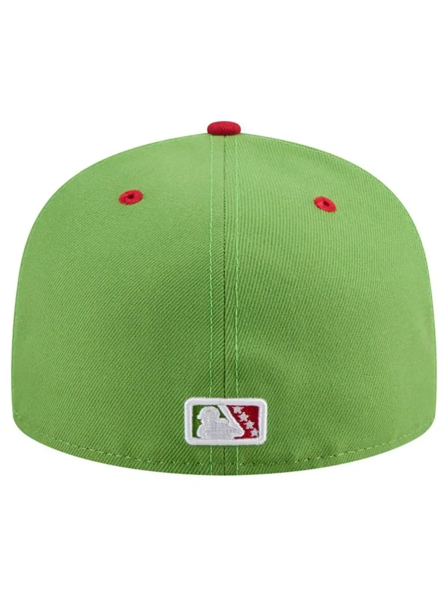 New Era Мужская белая кепка Lansing Lugnuts Theme Nights 59FIFTY Fitted Hat — изображение 2 из 4, белый