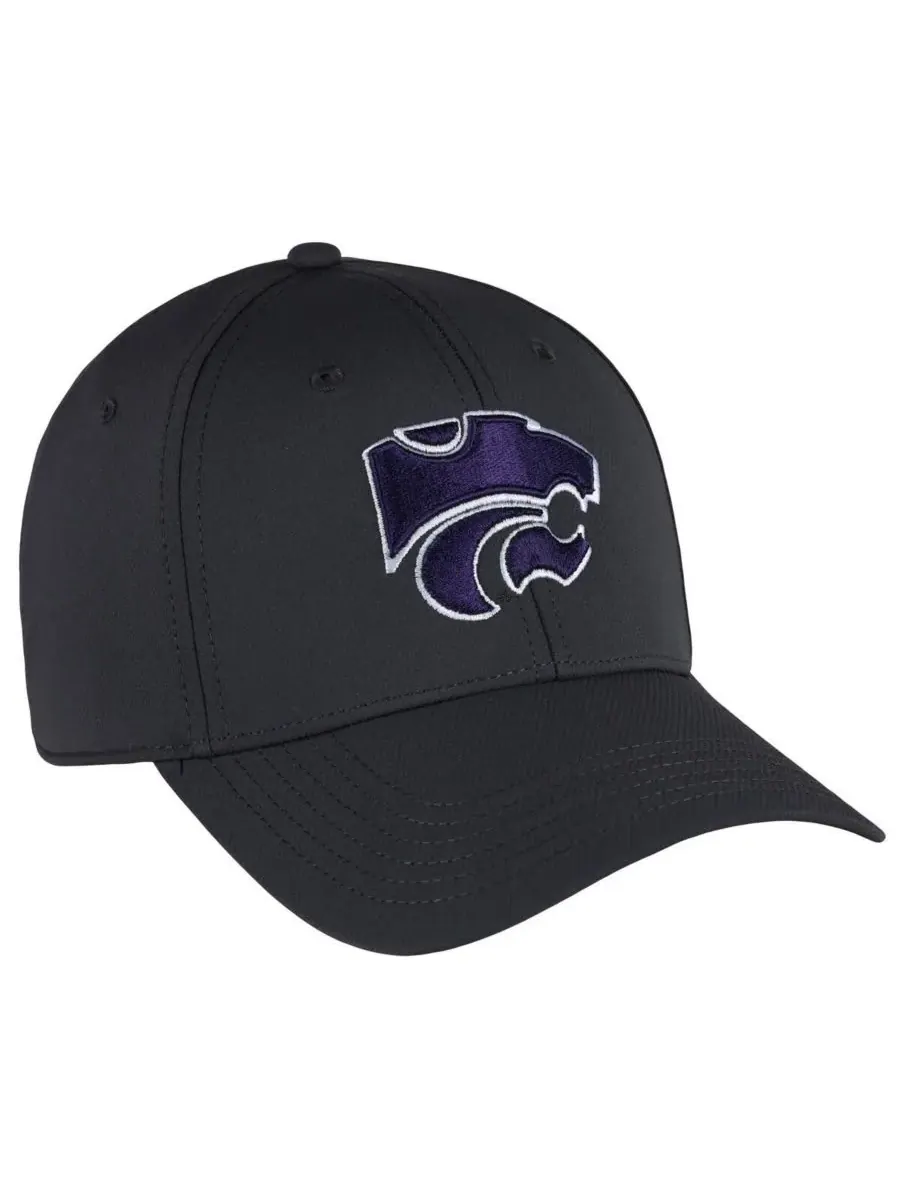 Ahead Мужская регулируемая кепка Stratus Aerosphere с логотипом Kansas State Wildcats — изображение 1 из 4, серый