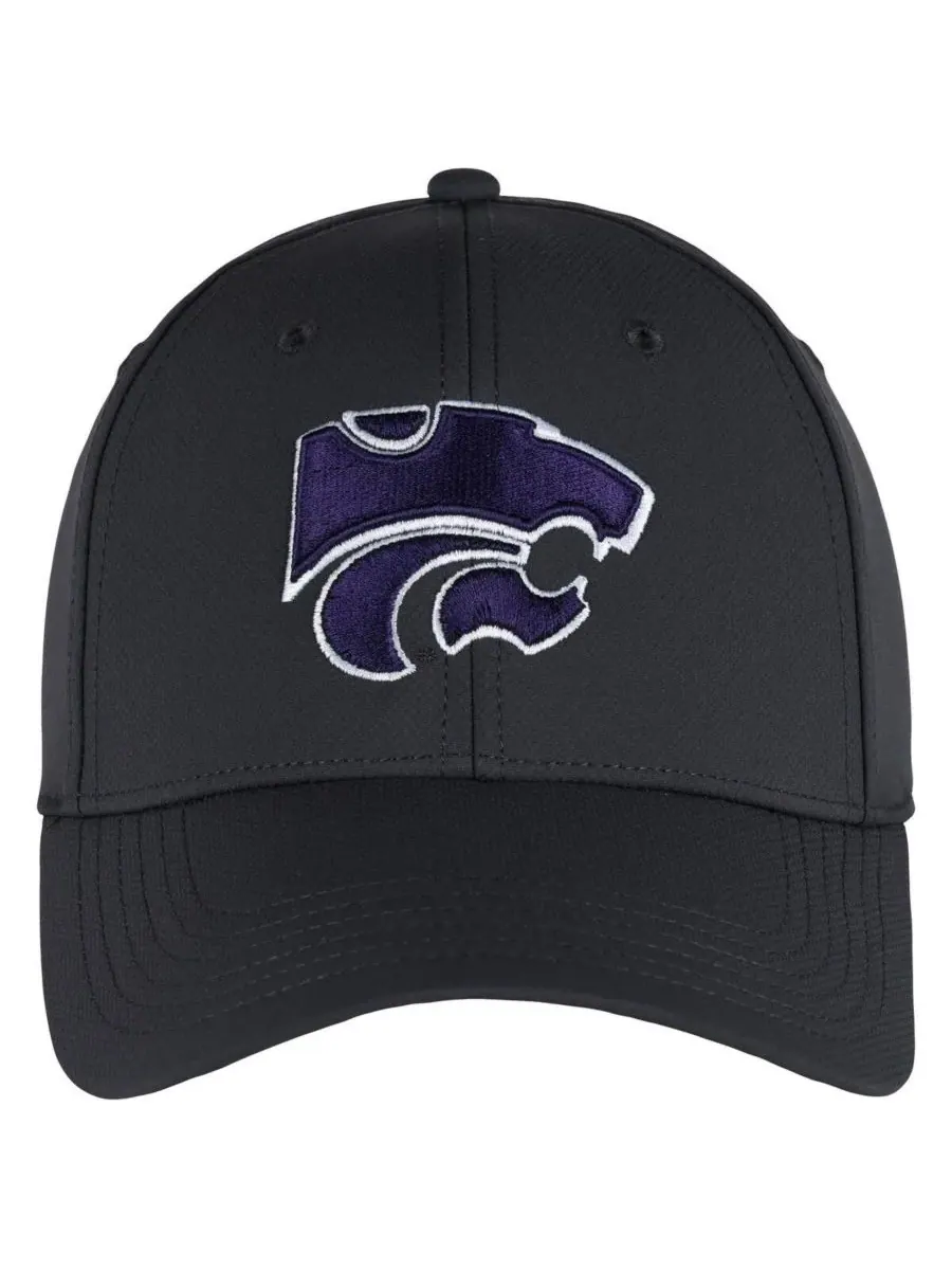 Ahead Мужская регулируемая кепка Stratus Aerosphere с логотипом Kansas State Wildcats — изображение 2 из 4, серый