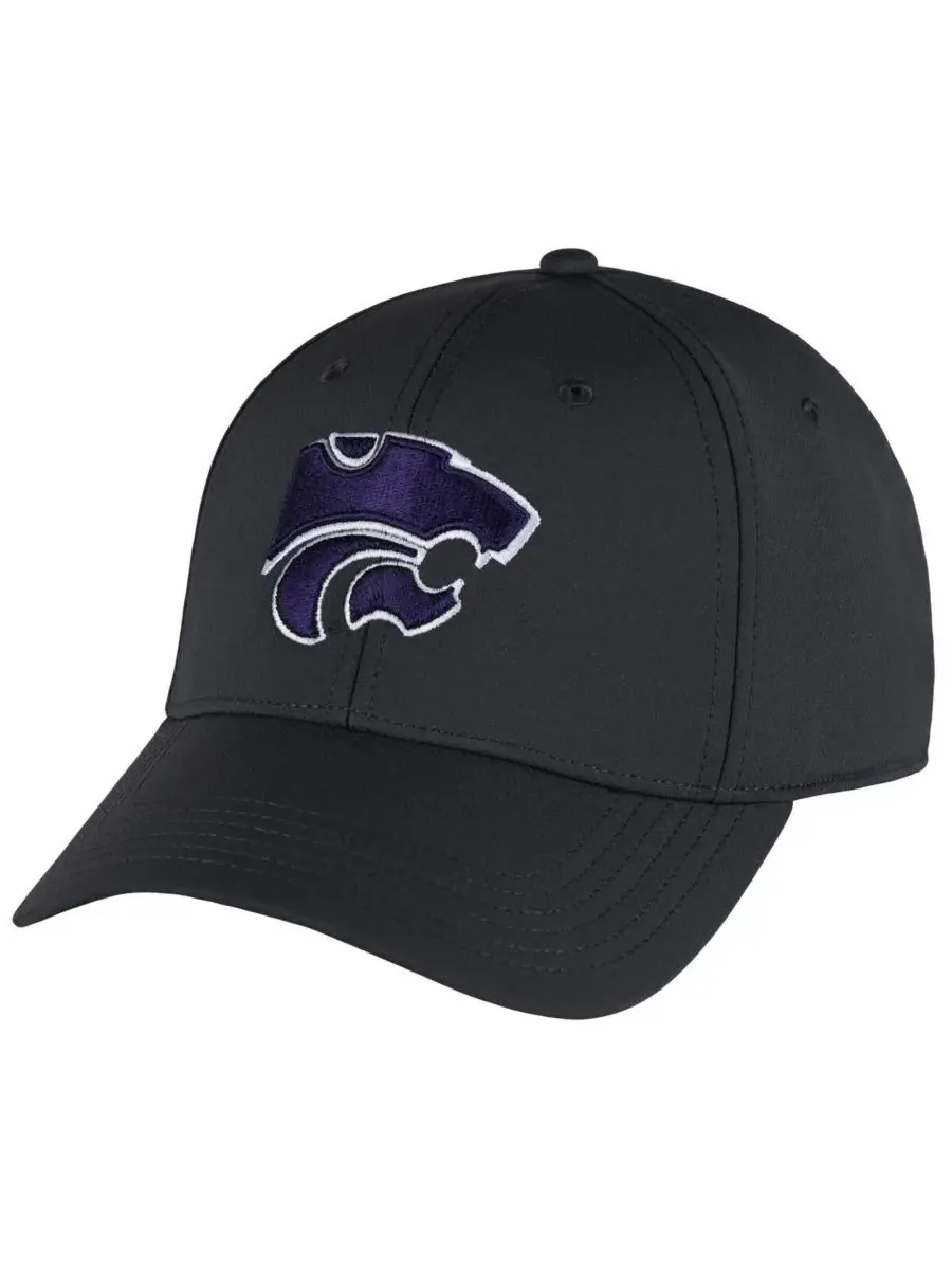 Ahead Мужская регулируемая кепка Stratus Aerosphere с логотипом Kansas State Wildcats — изображение 4 из 4, серый