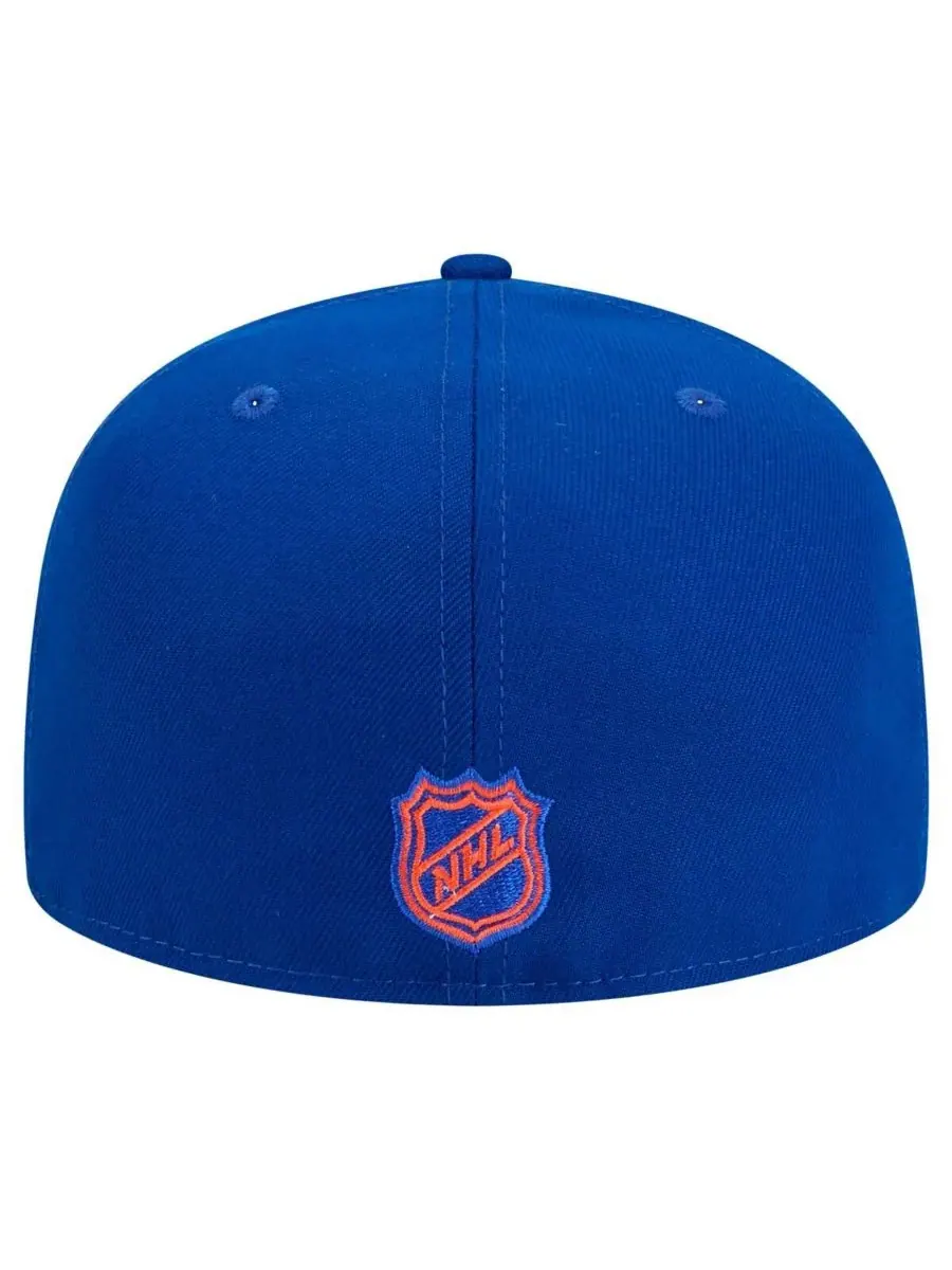 Мужская бейсболка Royal Edmonton Oilers Core 59FIFTY Fitted Hat New Era — изображение 4 из 5, королевский