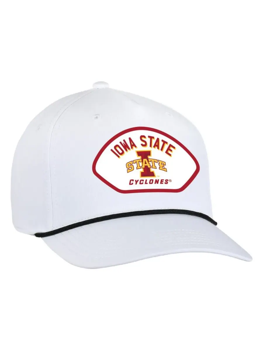 Ahead Мужская белая регулируемая кепка Alto Rope с символикой команды Iowa State Cyclones — изображение 1 из 2, белый