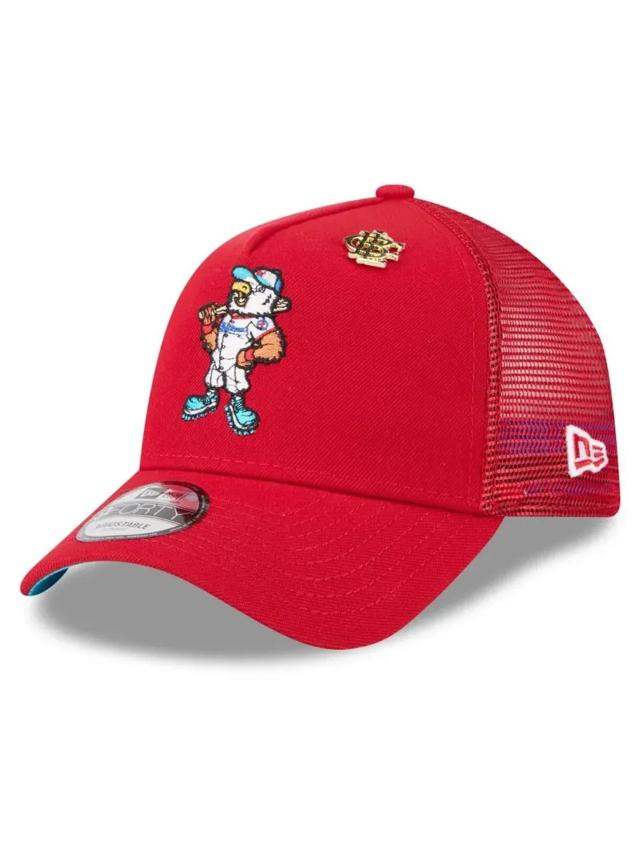 New Era Мужская красная регулируемая кепка-тракер Washington Nationals 2025 Big League Chew A-Frame — изображение 1 из 4