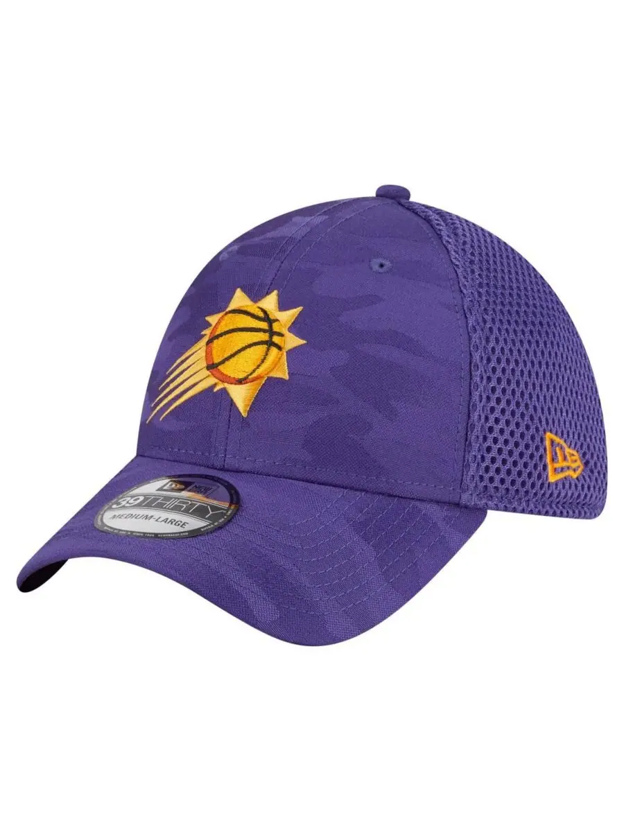 New Era Мужская фиолетовая кепка Phoenix Suns с неброским камуфляжным рисунком, модель 39THIRTY Flex — изображение 1 из 4