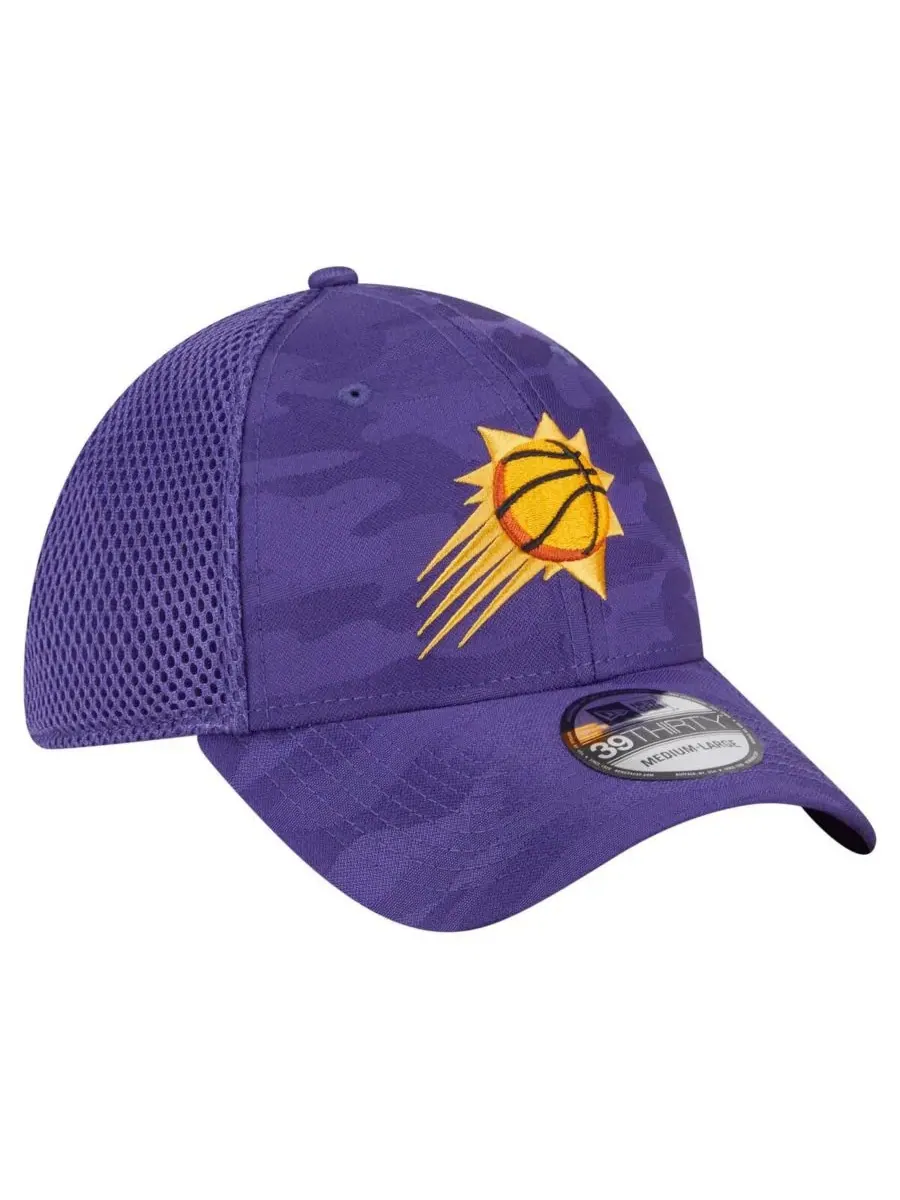 New Era Мужская фиолетовая кепка Phoenix Suns с неброским камуфляжным рисунком, модель 39THIRTY Flex — изображение 3 из 4