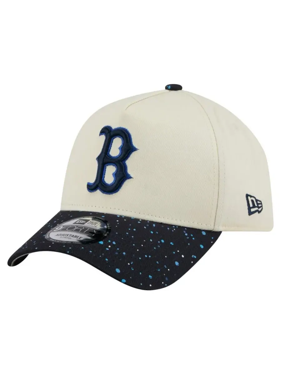 New Era Мужская кремовая бейсболка Boston Red Sox Speckle A-Frame 9FORTY с регулируемым размером — изображение 1 из 4