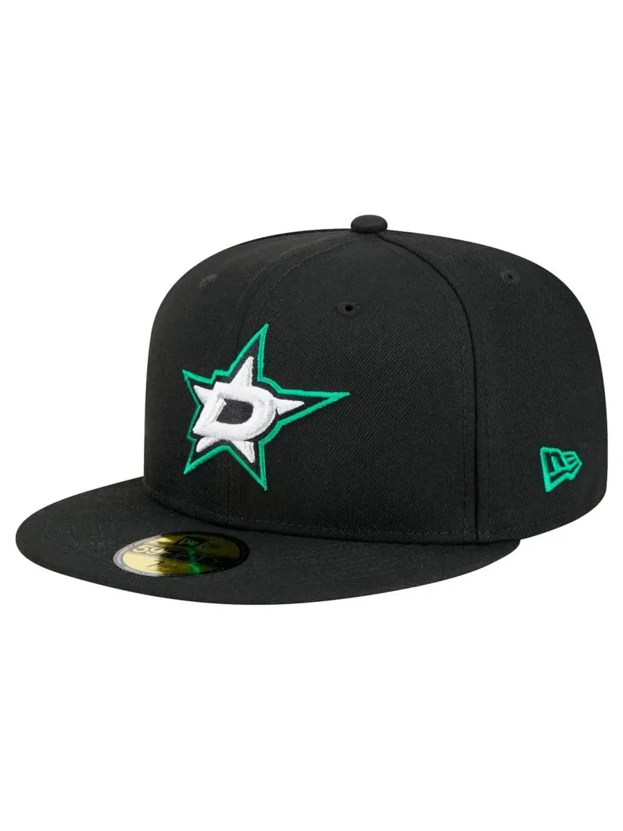 New Era Мужская черная бейсболка Dallas Stars Core 59FIFTY — изображение 1 из 4, черный