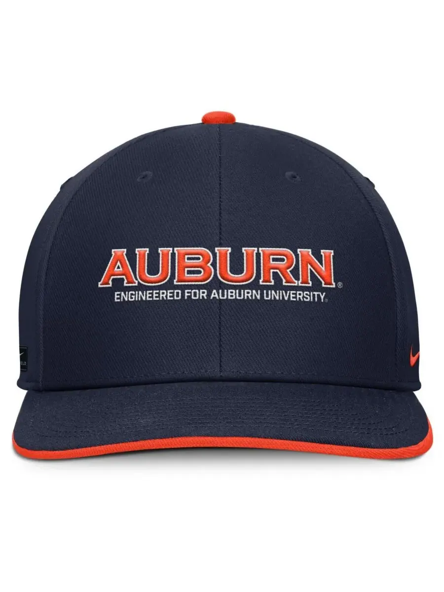 Nike Мужская кепка темно-синего цвета Auburn Tigers 2025 On-Field Pro Dri-FIT с регулируемой — изображение 2 из 4