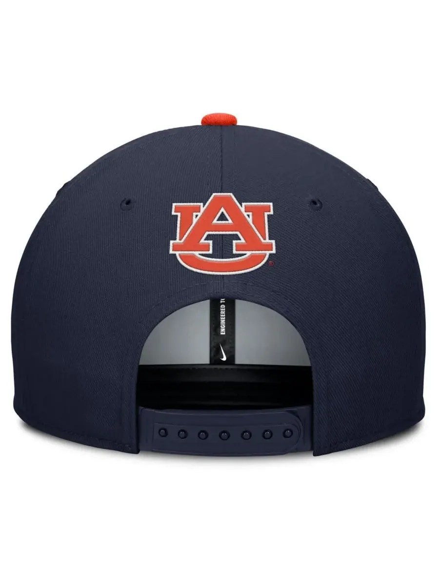 Nike Мужская кепка темно-синего цвета Auburn Tigers 2025 On-Field Pro Dri-FIT с регулируемой — изображение 3 из 4