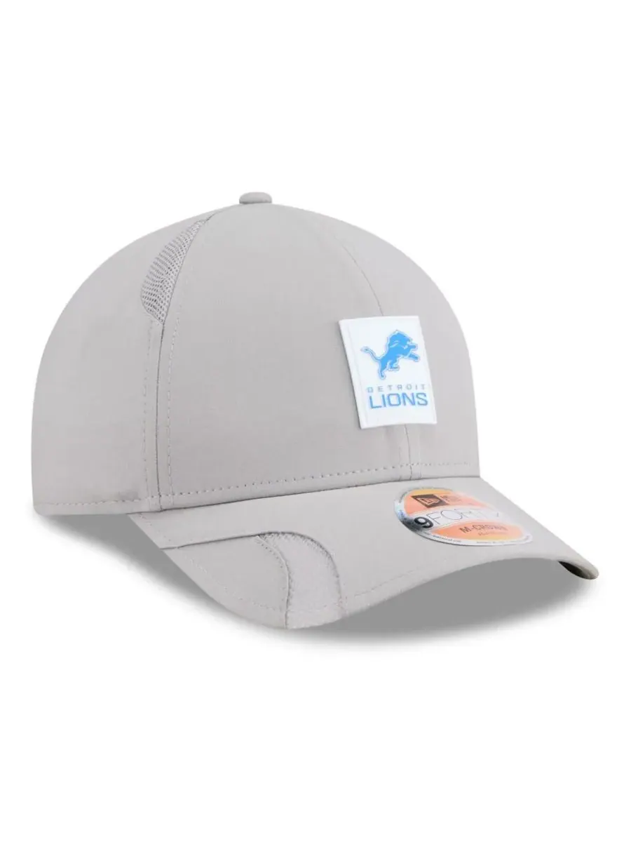 New Era Мужская серая регулируемая кепка Detroit Lions 2025 Sideline M-Crown 9FORTY — изображение 4 из 5, серый