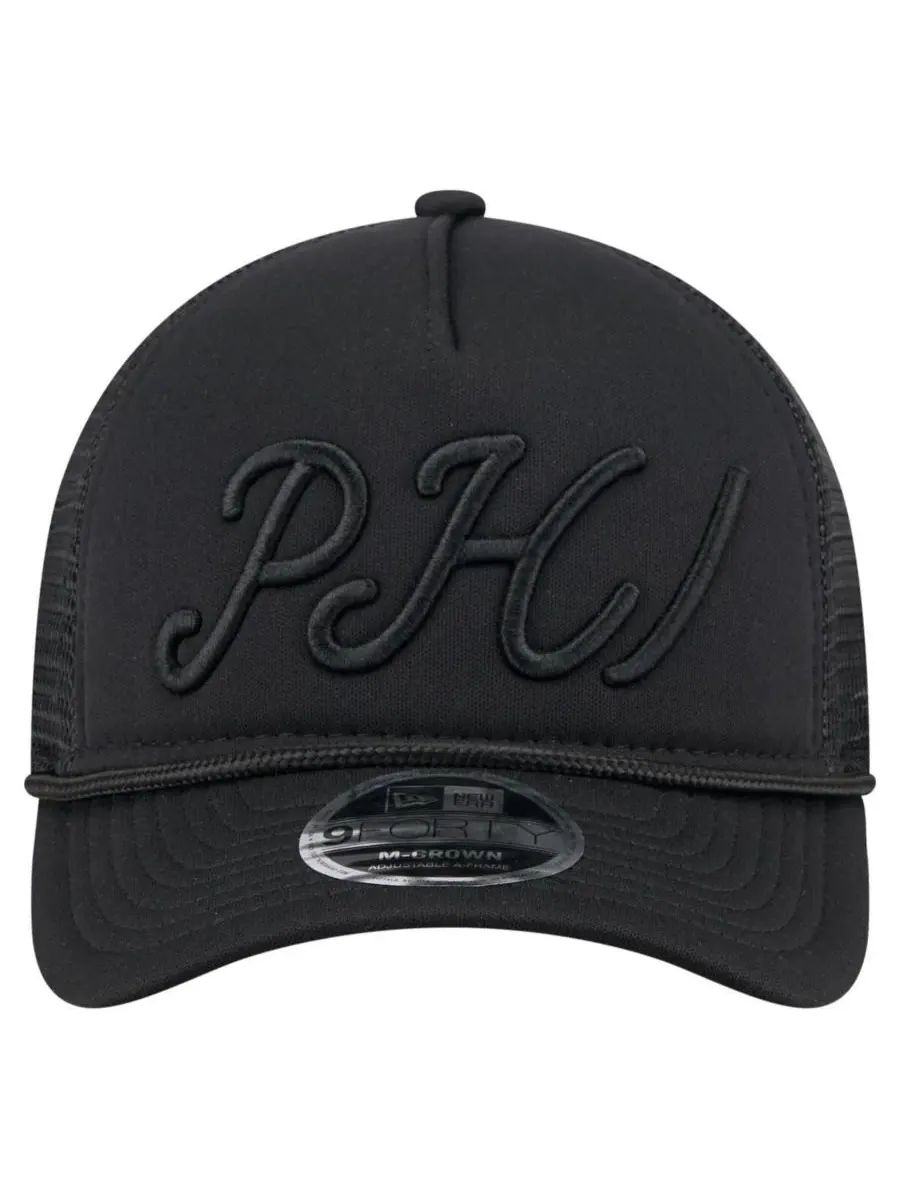 New Era Мужская черная регулируемая бейсболка Philadelphia Phillies City Initial 9FORTY A-Frame — изображение 4 из 4, черный