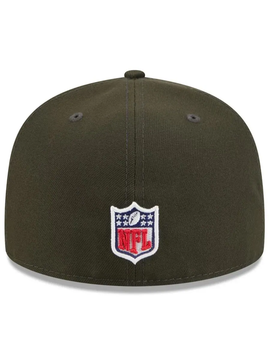 New Era Мужская кепка Gotham Green New York Jets 2025 Rivalries Collection Sideline Rope 59FIFTY — изображение 4 из 5