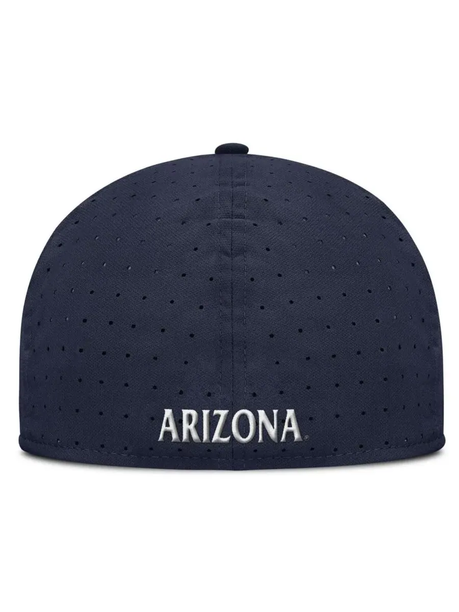 Nike Мужская темно-синяя бейсболка Arizona Wildcats On-Field Dugout True Performance Fitted Hat — изображение 2 из 5