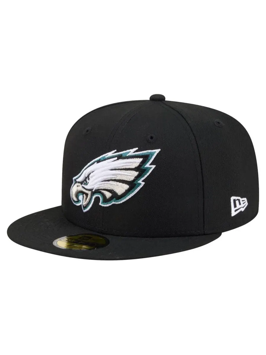 Кепка с высокой тульей и плоским козырьком Philadelphia Eagles New Era — изображение 1 из 5, черный