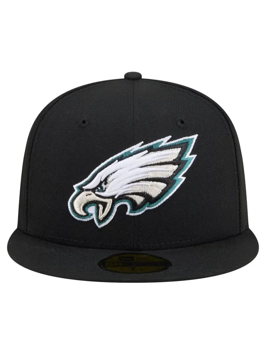 Кепка с высокой тульей и плоским козырьком Philadelphia Eagles New Era — изображение 2 из 5, черный