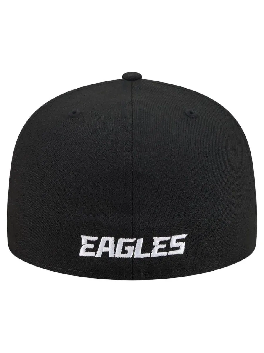 Кепка с высокой тульей и плоским козырьком Philadelphia Eagles New Era — изображение 4 из 5, черный