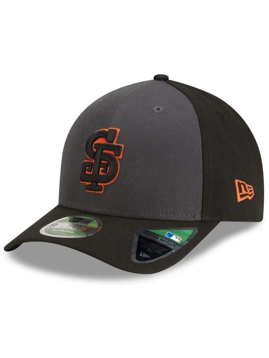 Кепка New Era San Francisco Giants Player Replica Alternate 9FORTY M-Crown — изображение 1 из 5, серый черный