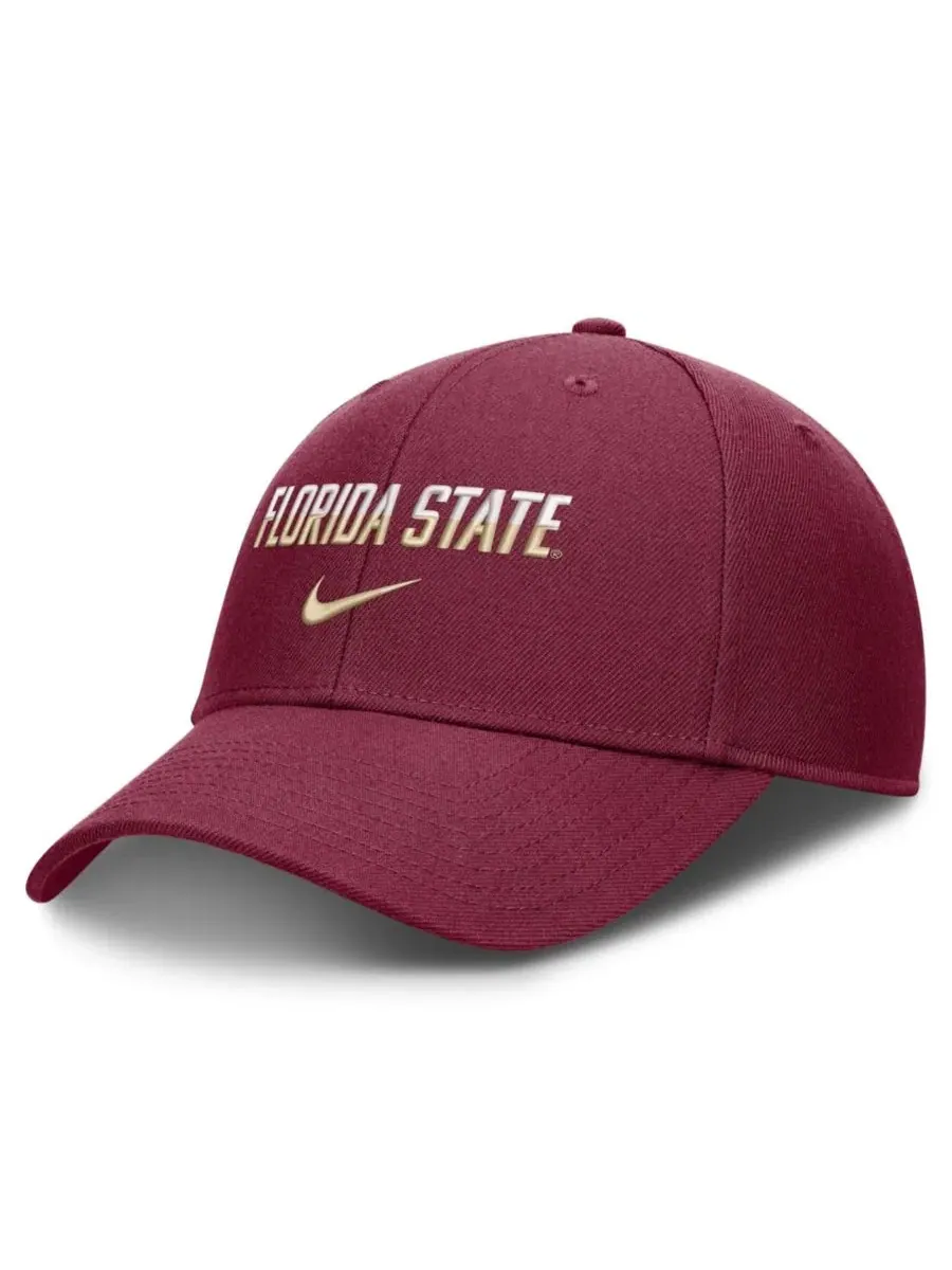 Кепка с вышитым словом Florida State Seminoles Nike — изображение 1 из 4, гранат